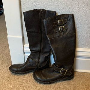 BOC Born on Concept Dark Brown Leather Riding Boots 7